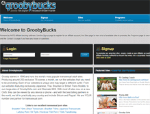 Tablet Screenshot of groobybucks.com